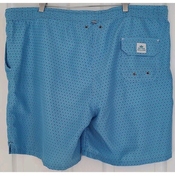 Men's Peter Millar Shackleford Performance Hybrid Swim Shorts Macau Blue - XL - Picture 4 of 8